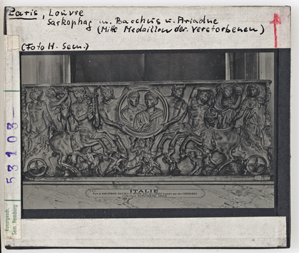 Vorschaubild Sarkophag mit Bacchus u. Ariadne Diasammlung